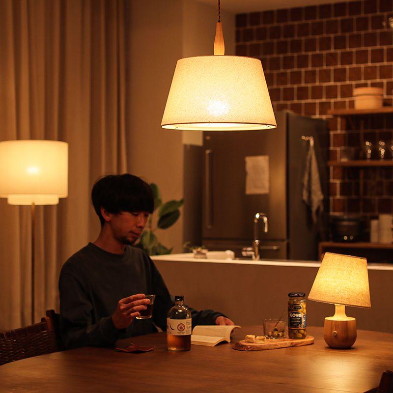 天井照明 ペンダントライト LinenMix 3灯ソケット／LED電球（60W