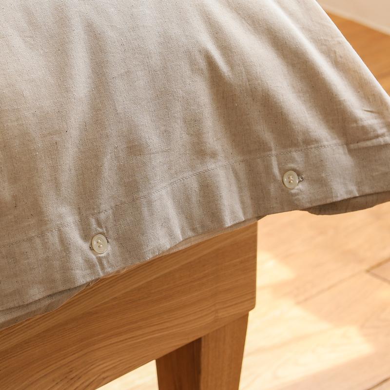 寝具カバーセット リネンミックス one wash シングル 3点セット リネン コットン 麻 綿 FAB THE HOME ナチュラル ホワイト おしゃれ あすつく_3