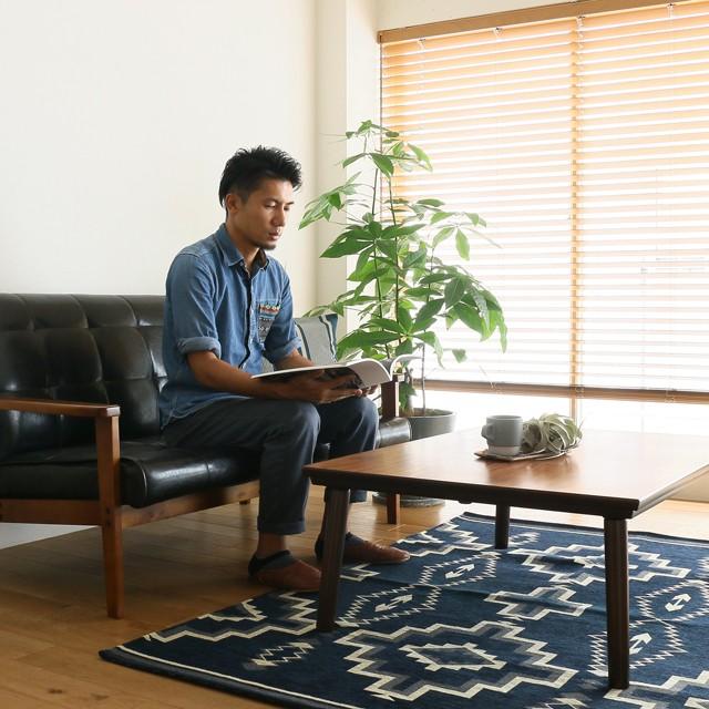 こたつテーブル フラットヒーター 長方形 105 北欧 ヴィンテージ