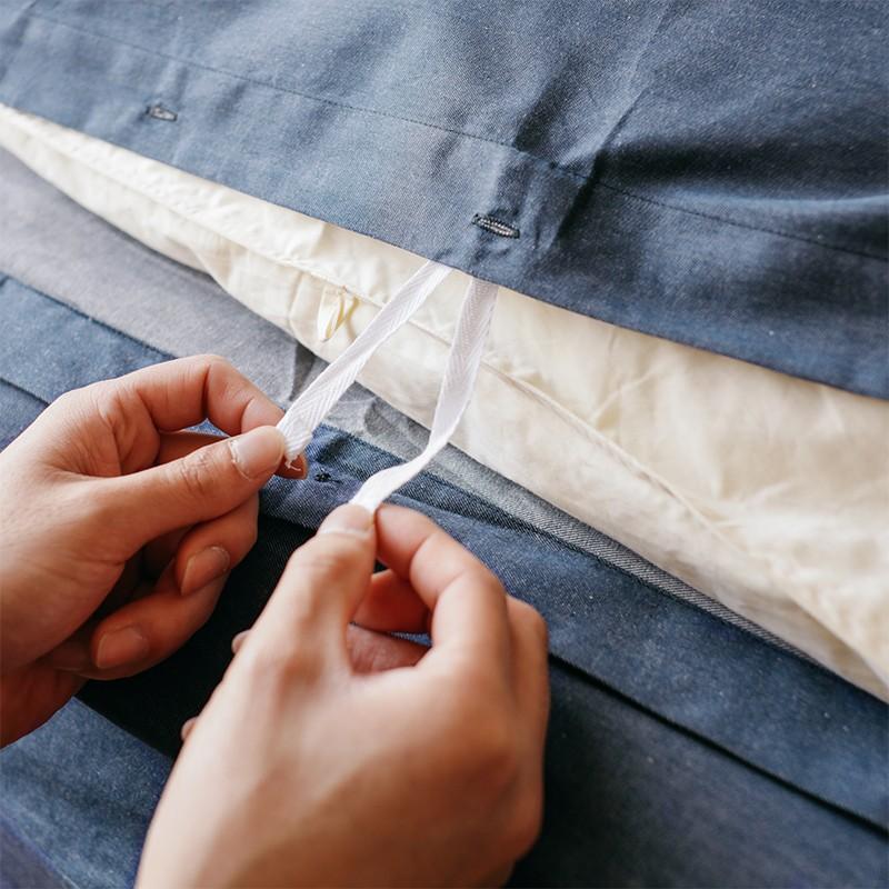 掛け布団カバー シングル デニム ネイビー ブルー 西海岸 ヴィンテージ