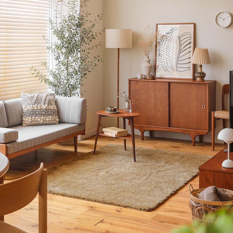 ラグマット LUCE 90×140 シャギーラグ 長方形 ホットカーペット対応