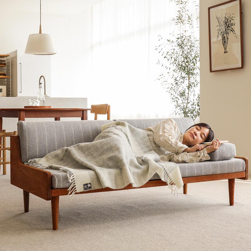 ソファー 2人掛け ソファ Lys リス ナチュラルフレーム 北欧 木製