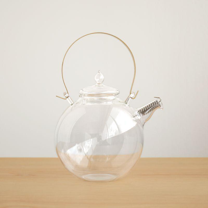 まんまるポット 0.5L 500ml 3杯用 ティーポット ピッチャー ガラス工房