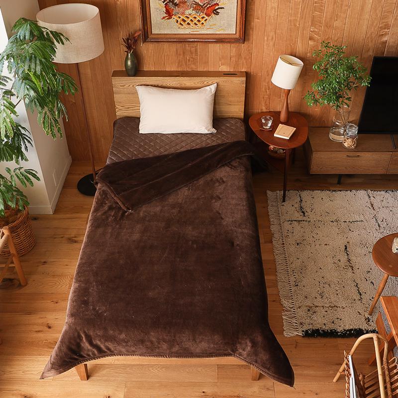 洗える 4層プレミアムマイクロファイバー毛布 mofua シングルサイズ