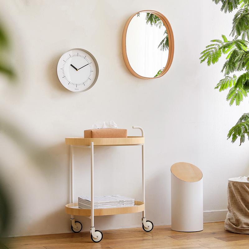 掛け時計 MOHEIM HORN グレー モヘイム ホーン 28cm 日本製 スチール