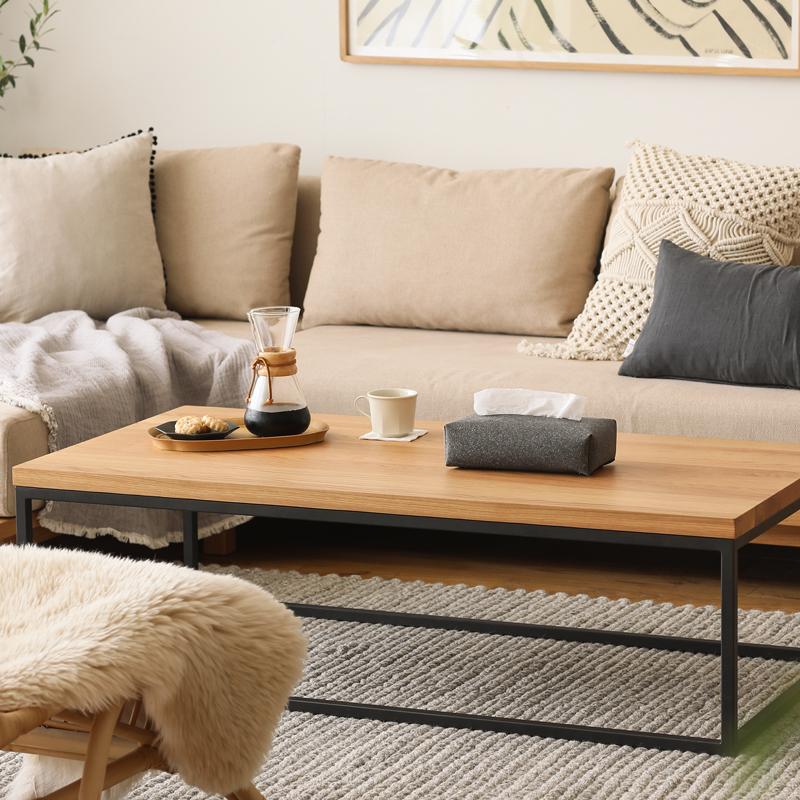 ティッシュカバー MOHEIM モヘイム ベージュ ブラック 長方形 四角形