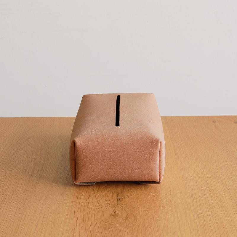 ティッシュカバー MOHEIM モヘイム ベージュ ブラック 長方形 四角形