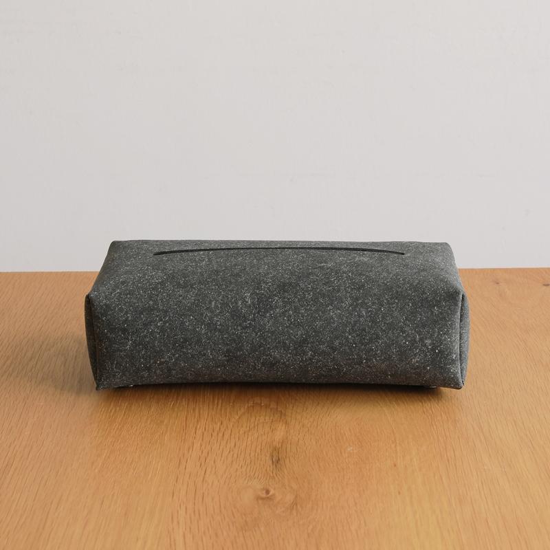 ティッシュカバー MOHEIM モヘイム ベージュ ブラック 長方形 四角形