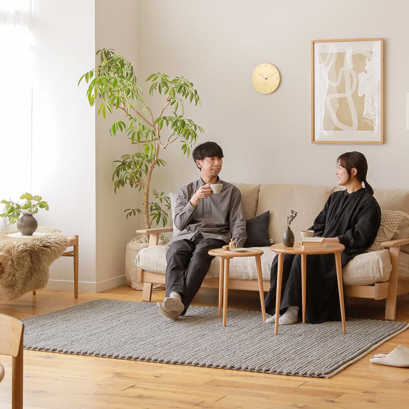 新品未使用 Re:CENO リセノ ラグ MOLN 120×180 グレー 新品未使用 Re