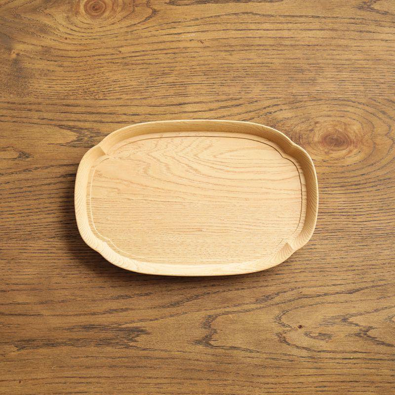 お盆 トレー KITO 長木瓜盆 小 Sサイズ 天然木 栗 ナチュラル 食器
