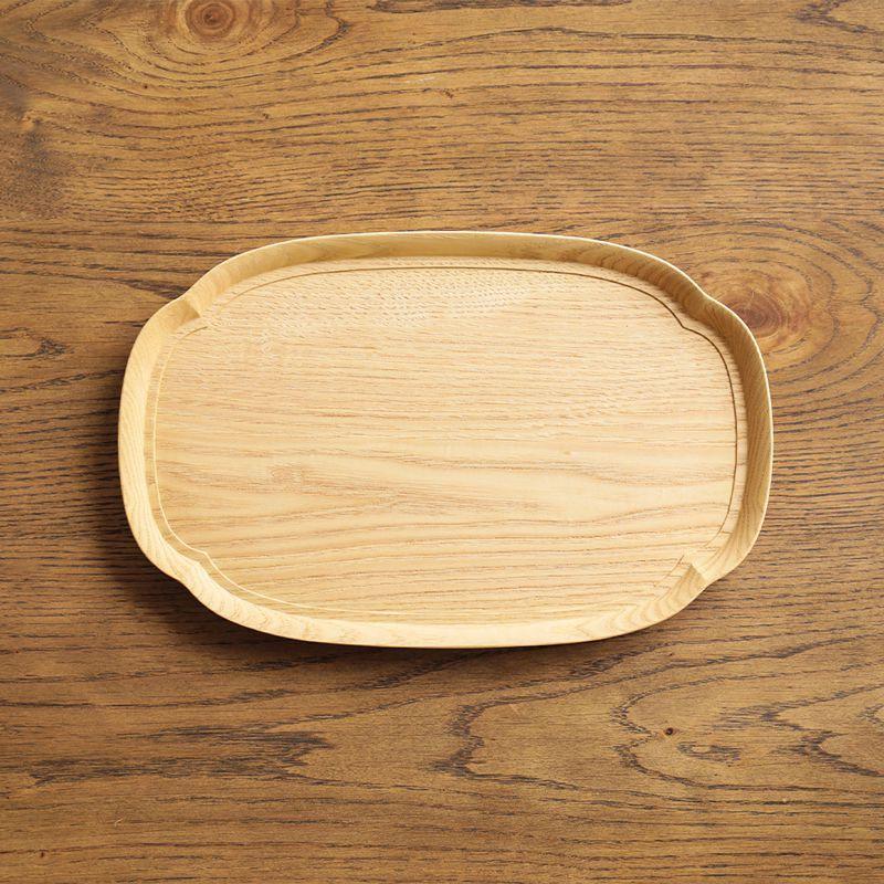 お盆 トレー KITO 長木瓜盆 小 Sサイズ 天然木 栗 ナチュラル