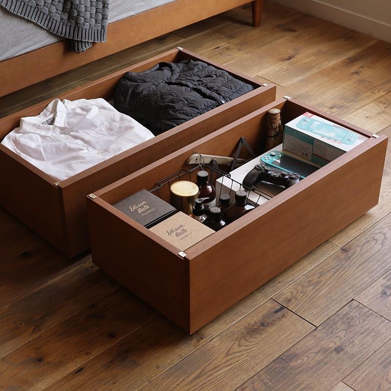 ベッド下収納 NOANA ベッド 収納 引き出し 2点セット 木製 北欧