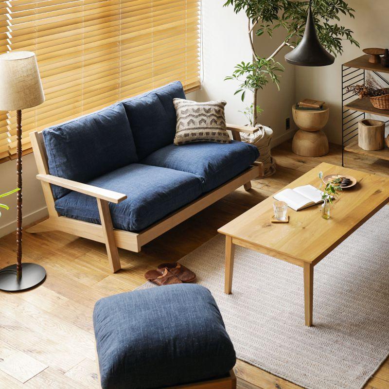 ★動作確認済み ソファー 二人掛け 2人掛け 北欧 ナチュラル フェザー 無垢 リネン クリンプ NOANA／NA 送料無料 【DGJ2142944250】(77220円)