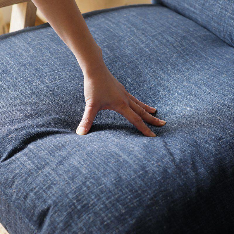 ★動作確認済み ソファー 二人掛け 2人掛け 北欧 ナチュラル フェザー 無垢 リネン クリンプ NOANA／NA 送料無料 【DGJ2142944250】(77220円)