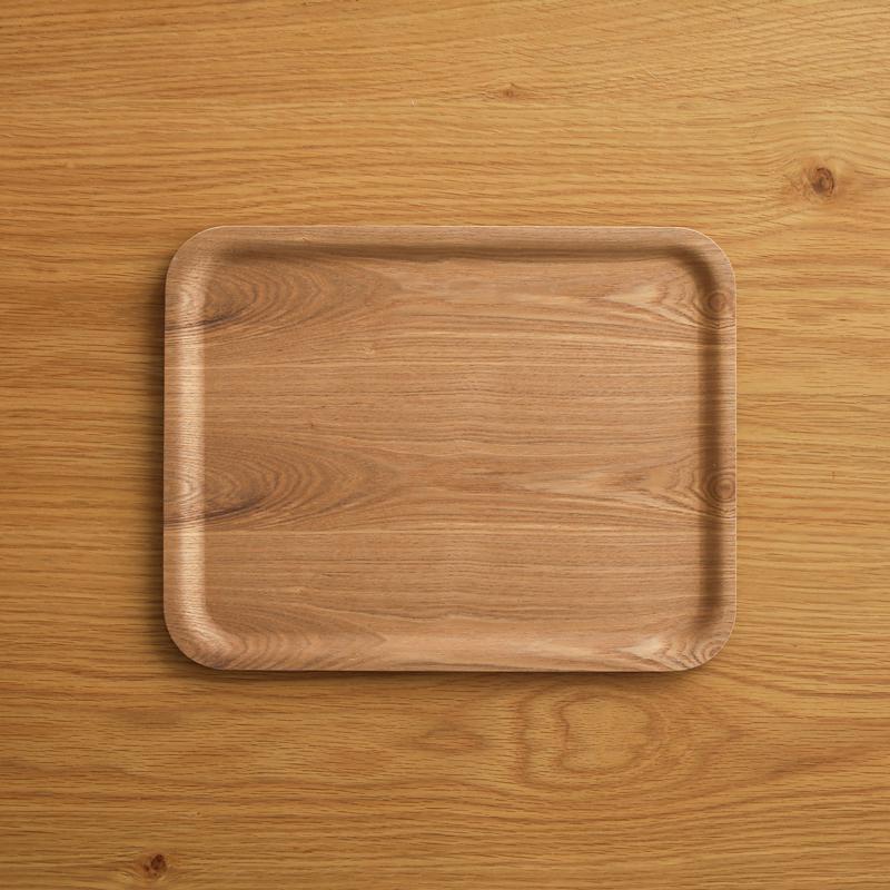 お盆 トレー KITO ノンスリップトレイ Mサイズ 36×28 天然木 ウィロー