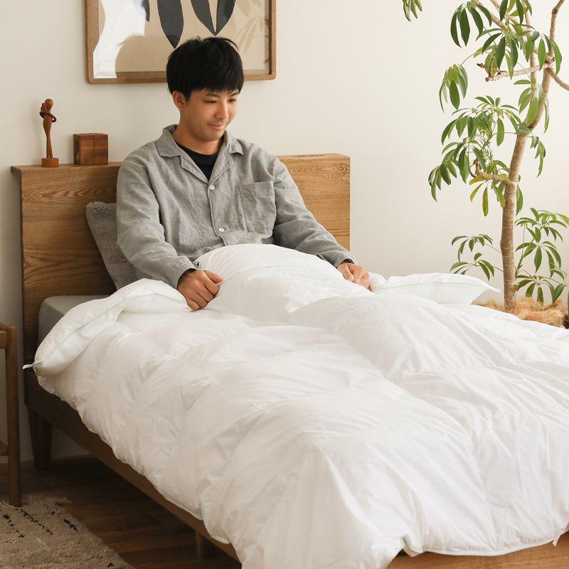 洗える 防ダニ100％ 掛け布団 ノルディック スリープ デュべ クイーン 