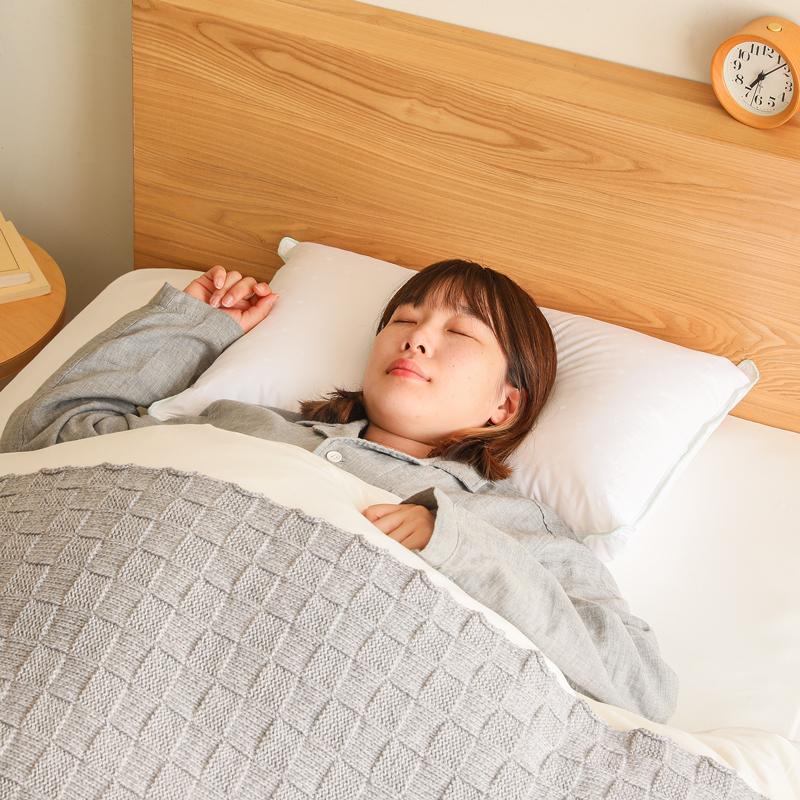 洗える 防ダニ100％ ノルディック スリープ ピロー ミディアムロー 低め／柔らかめ 50×70cm 枕 ピロー 綿 デンマーク Nordic Sleep Japan 即日出荷可能_2