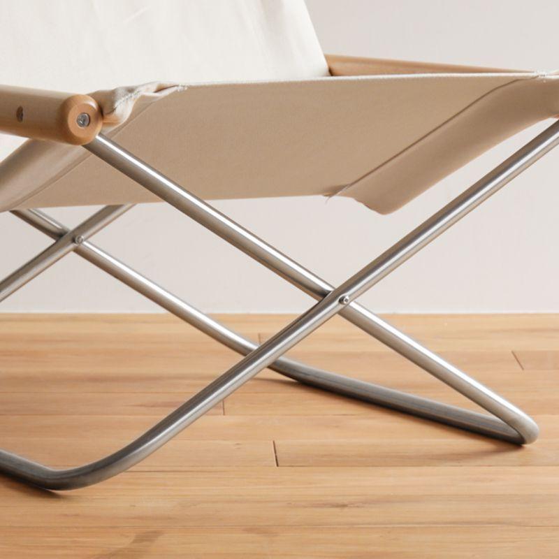 ラウンジチェア セット NychairX ＋オットマン ホワイト キャメル グレー チェア 綿 天然木 日本製 ナチュラル ヴィンテージ あすつく_6