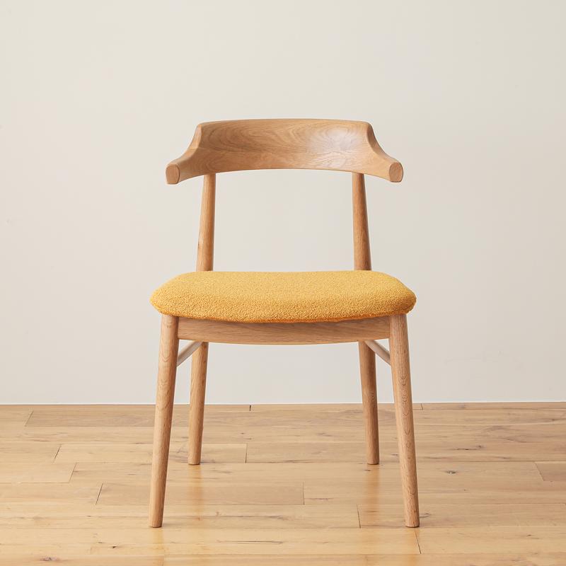 ダイニングチェアー Pair ペア ウッド 座面高43.5cm アイボリー