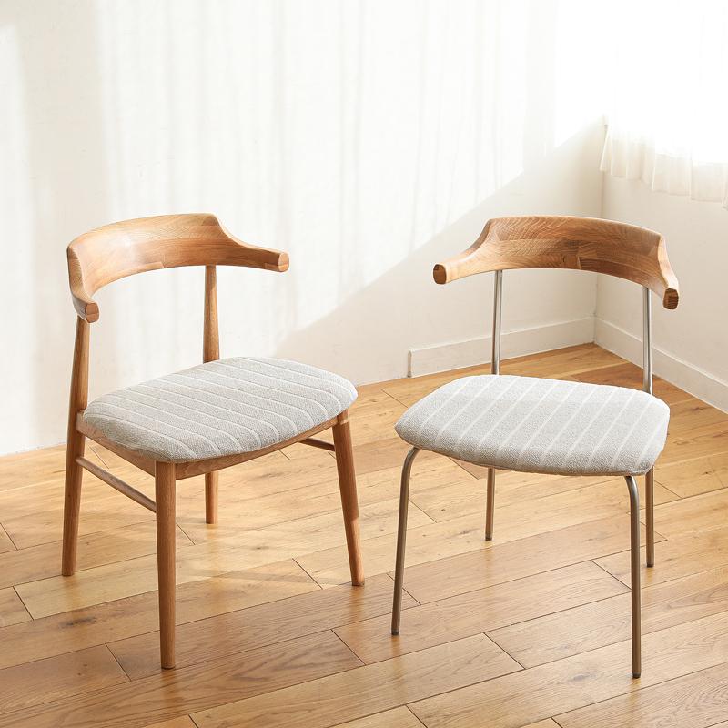 ダイニングチェアー Pair ペア ウッド 座面高43.5cm アイボリー