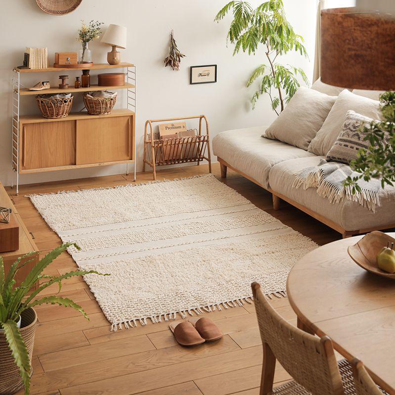 ラグマット POP CORN STRIPE RUG 140×200 綿 コットン 長方形 ホット