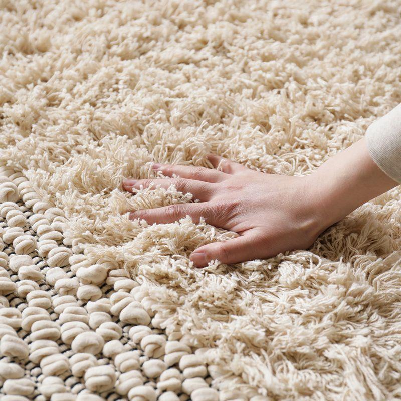 ラグマット POP CORN STRIPE RUG 140×200 綿 コットン 長方形 ホット
