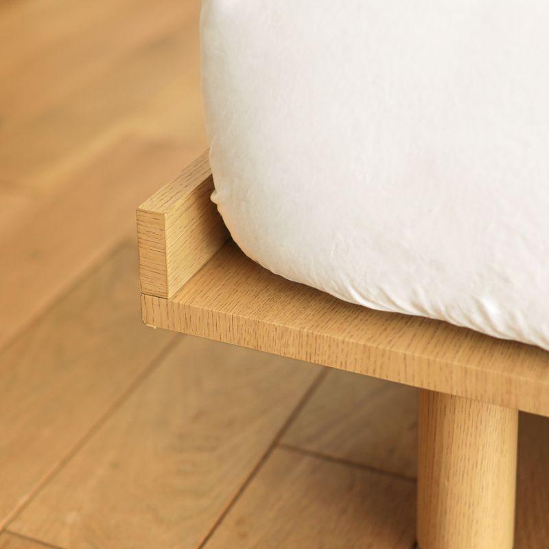 ヘッド付き フロアベッド PIATTO セミダブルサイズ フレームのみ