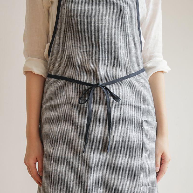 エプロン fog linen work リネンパイピングエプロン 85×97cm エプロン fog linen work リネンパイピングエプロン 85×97cm