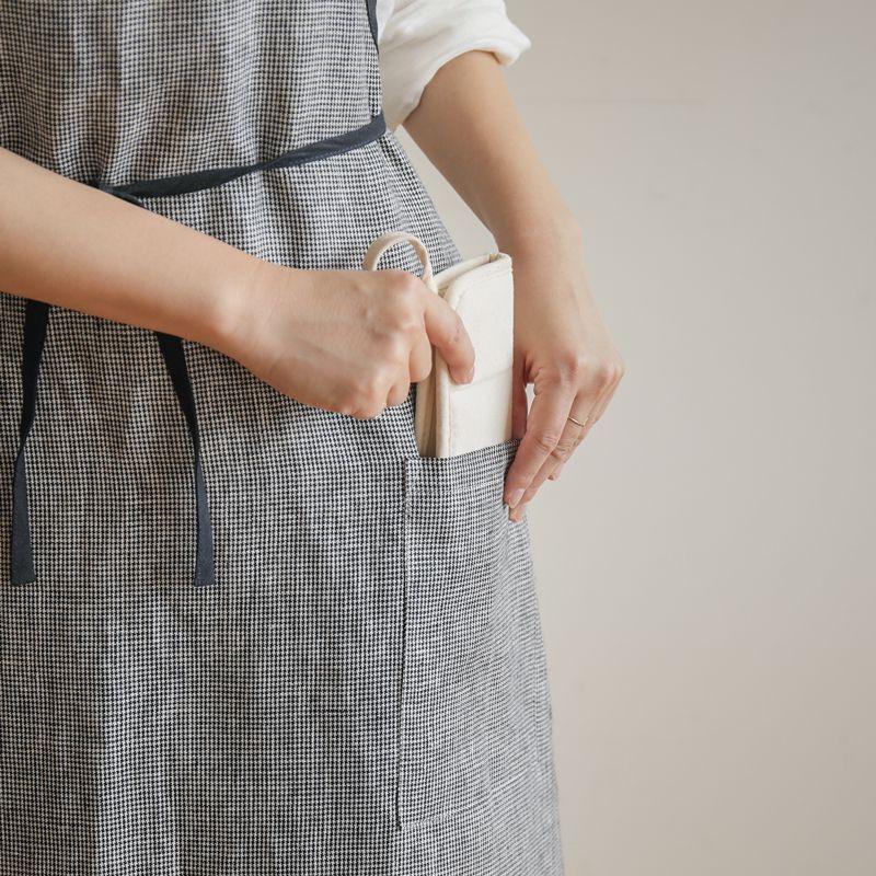 エプロン fog linen work リネンパイピングエプロン 85×97cm エプロン fog linen work リネンパイピングエプロン 85×97cm