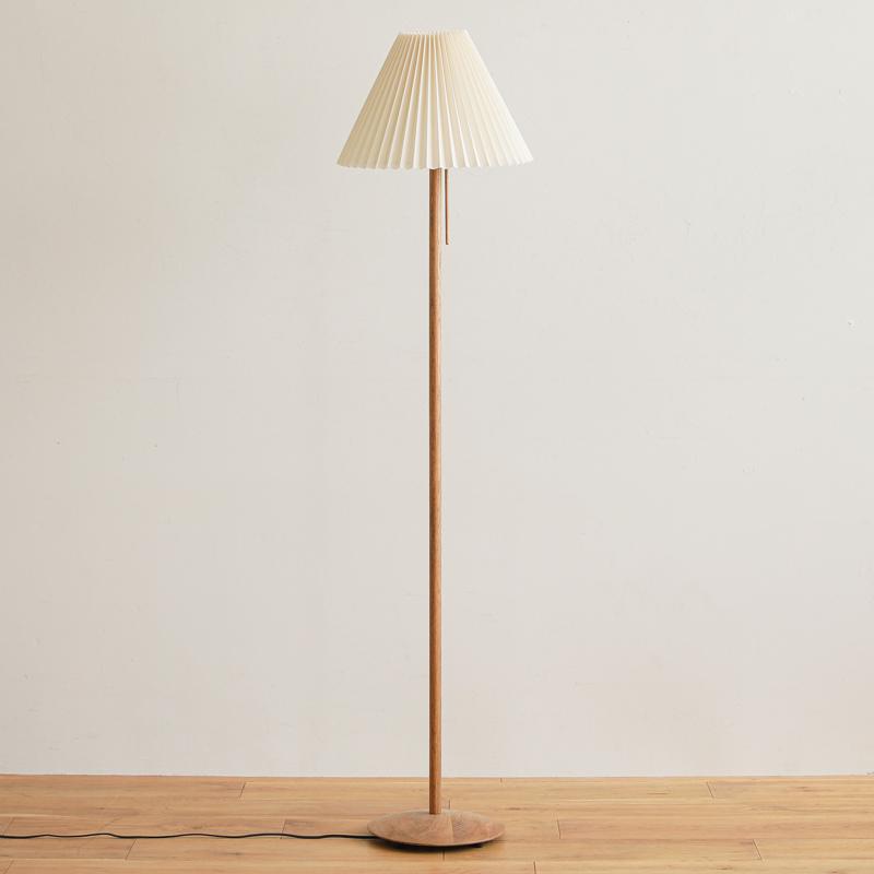 フロアライト 照明 スタンドライト Oak＆Pleats LED電球付属 日本製