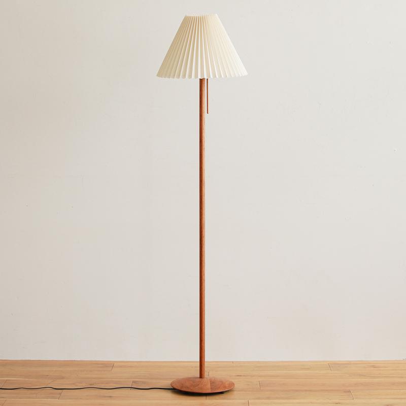 フロアライト 照明 スタンドライト Oak＆Pleats LED電球付属 日本製 