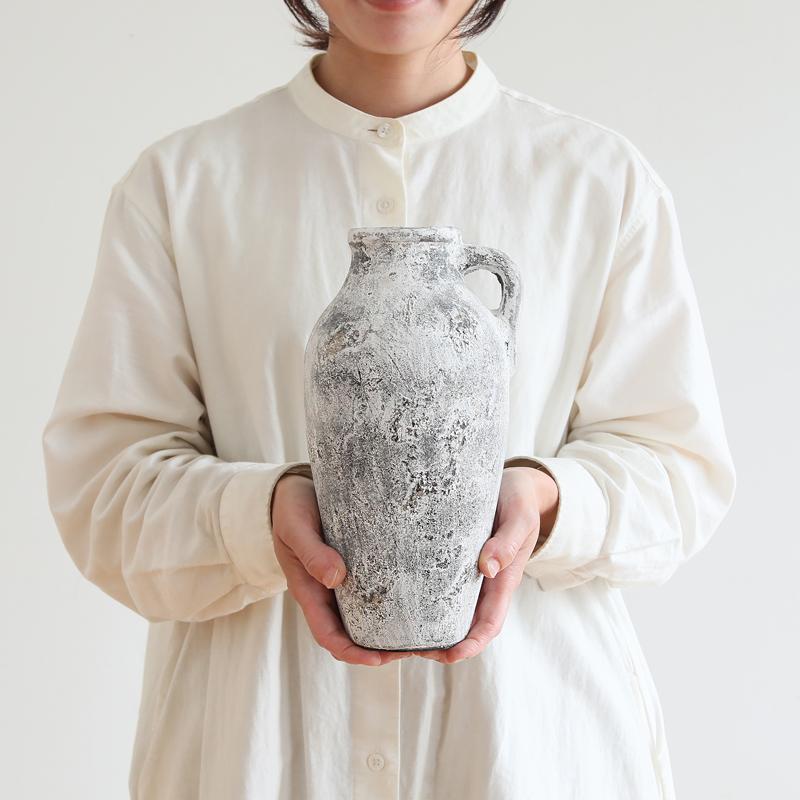 フラワーベース Raffy ラフィー Lサイズ ホワイト 直径14cm 高さ27cm