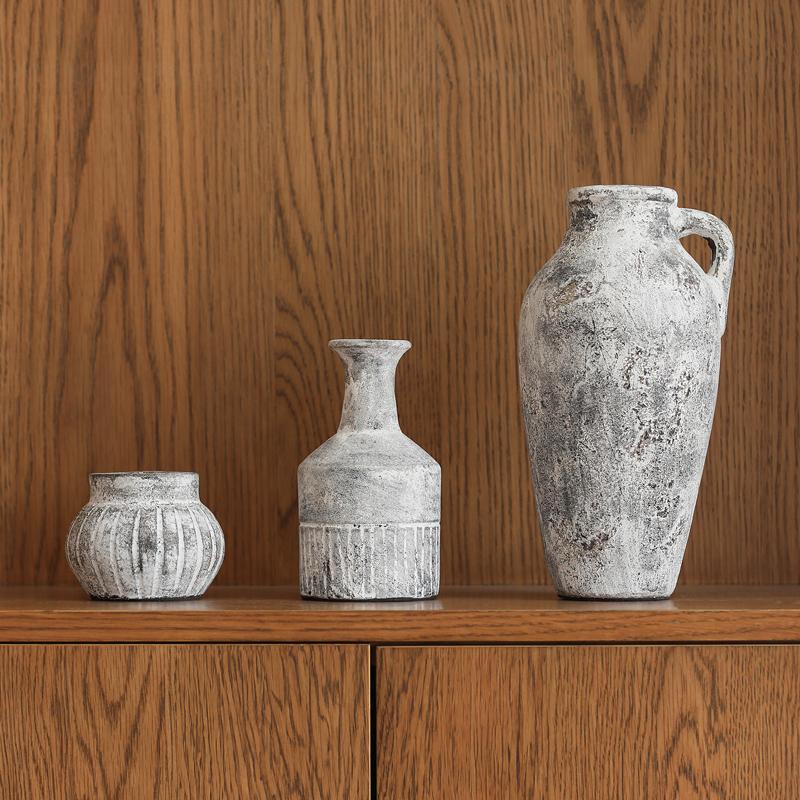 フラワーベース Raffy ラフィー Mサイズ ホワイト 直径9cm 高さ16cm