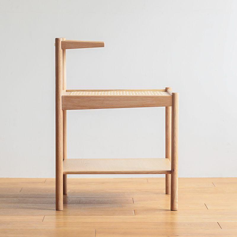 ナイトテーブル RattanMix／NA ベッドサイド ラック シェルフ