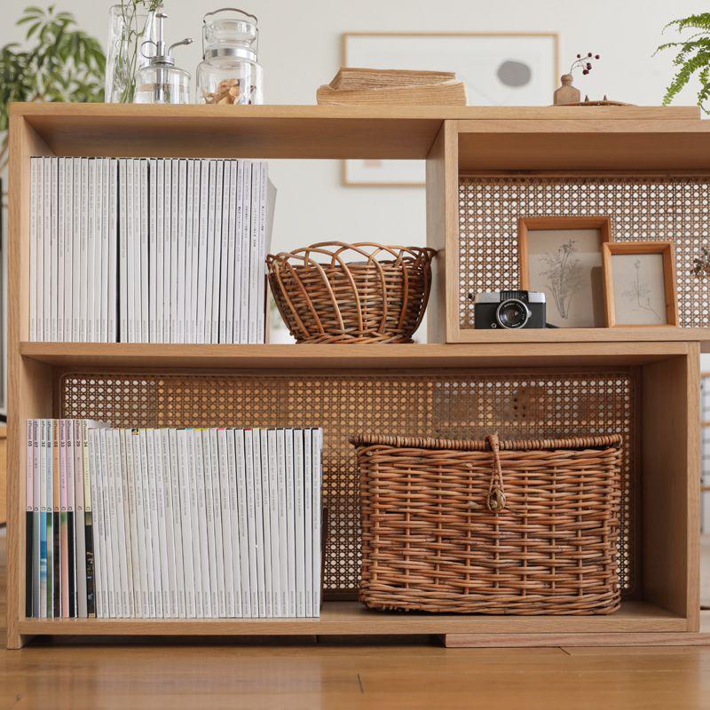 スライドシェルフ RattanMix／NA 伸長式 ラック シェルフ 木製 オーク