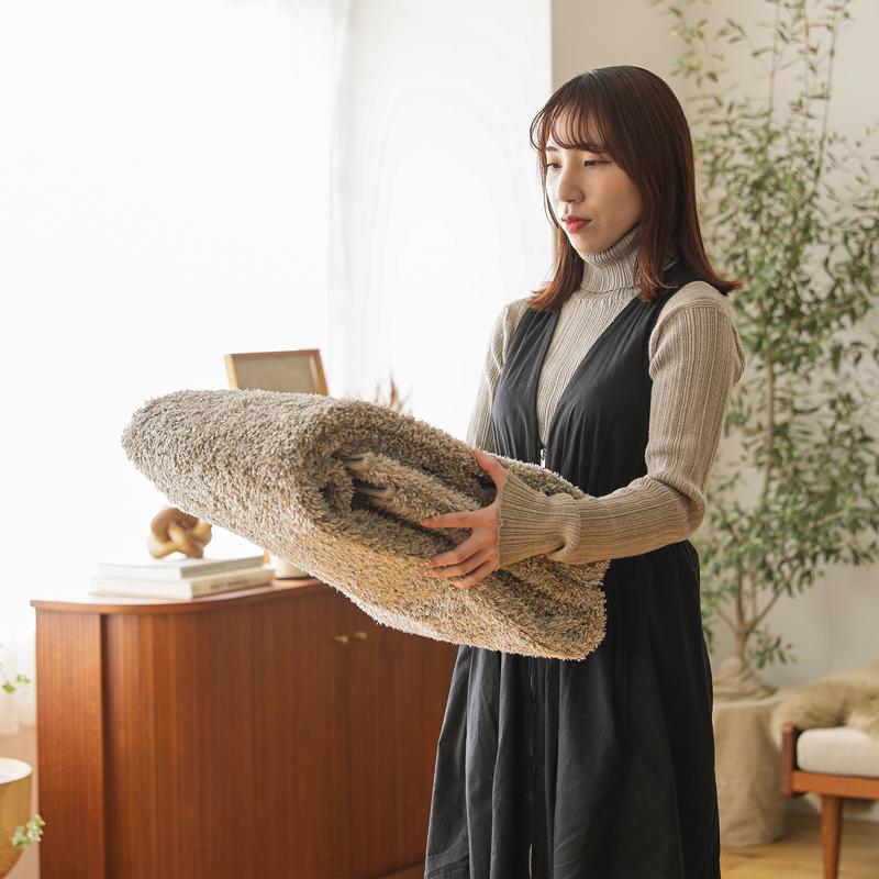 ラグ ラグマット 洗えるラグマット Reflet ルフレ 130×190 日本製