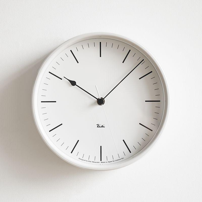 掛け時計 電波時計 RIKI STEEL CLOCK 渡辺力 riki 日本製 北欧