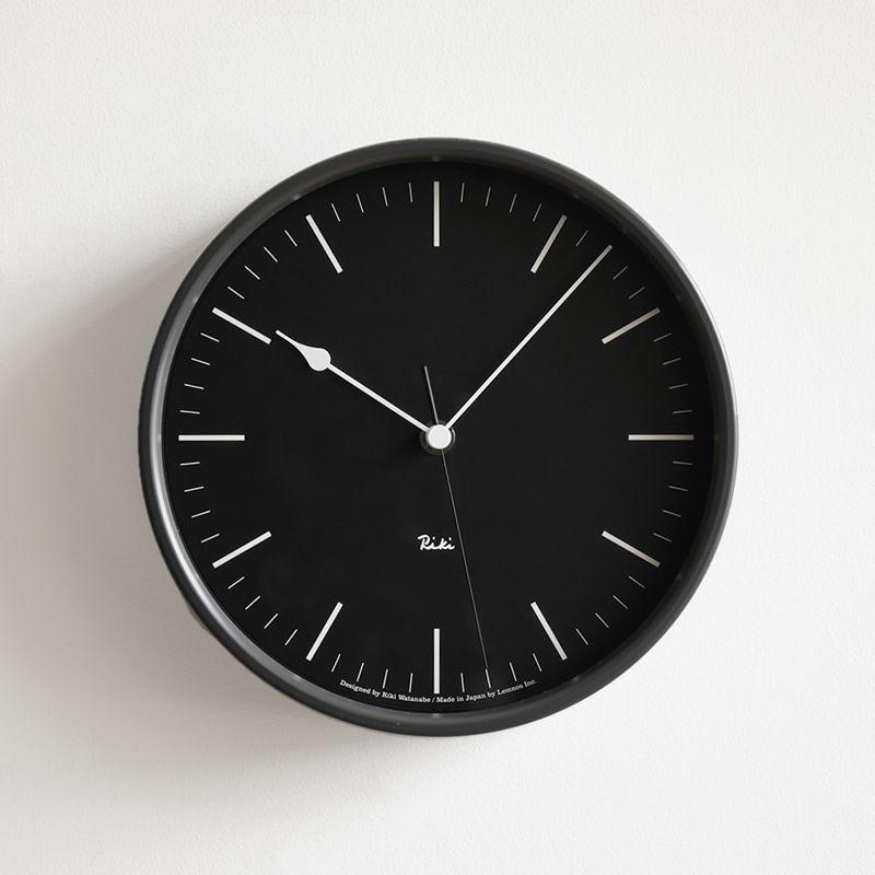 掛け時計 電波時計 RIKI STEEL CLOCK 渡辺力 riki 日本製 北欧
