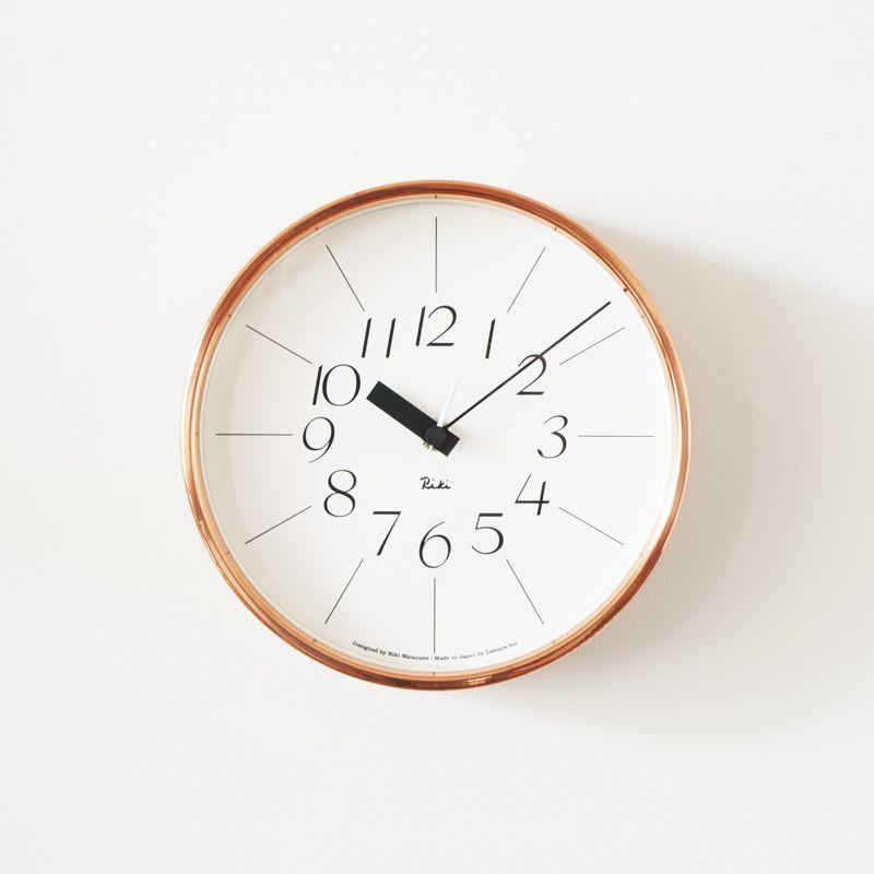 掛け時計 RIKI CLOCK 銅の時計 渡辺力 riki 北欧 シンプル あすつく