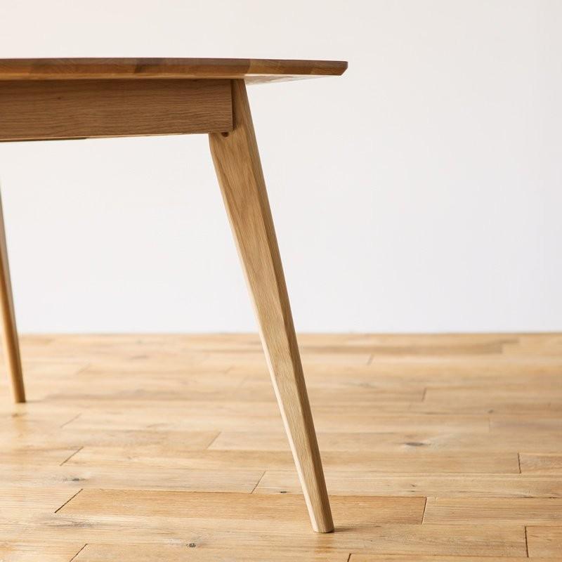 ダイニングテーブル RIVER 長方形 幅135 木製 オーク 無垢 4人 3人