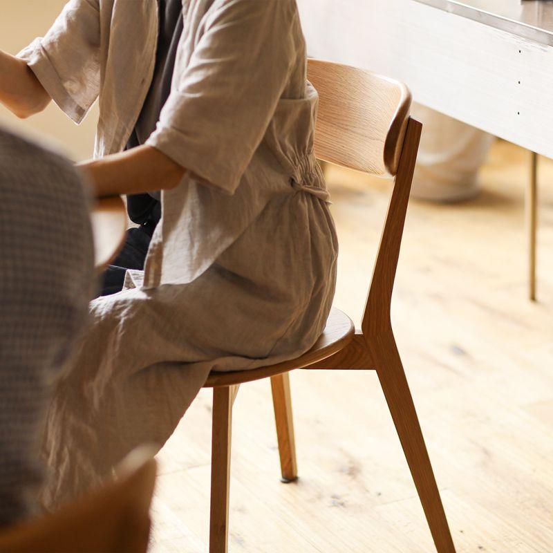 ダイニング テーブル チェアー 3点セット RIVER 80 正方形 オーク 無垢