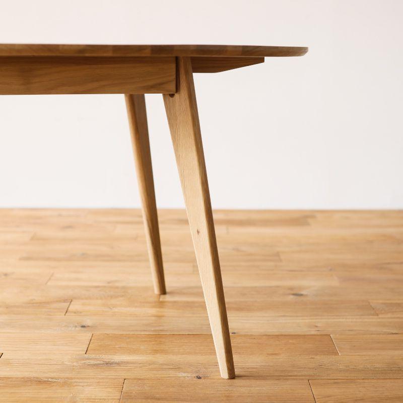 ダイニング テーブル チェアー 5点セット RIVER 円形 直径120 オーク