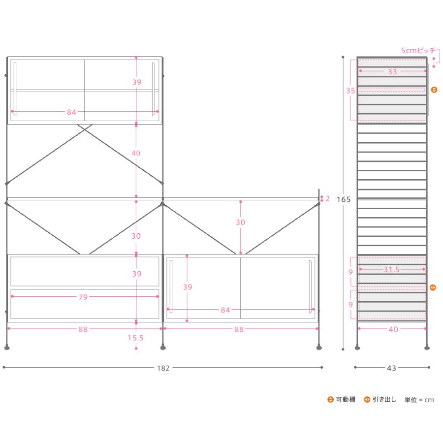 シェルフ ユニットシェルフ アイアン 木製 R.U.S おすすめセット