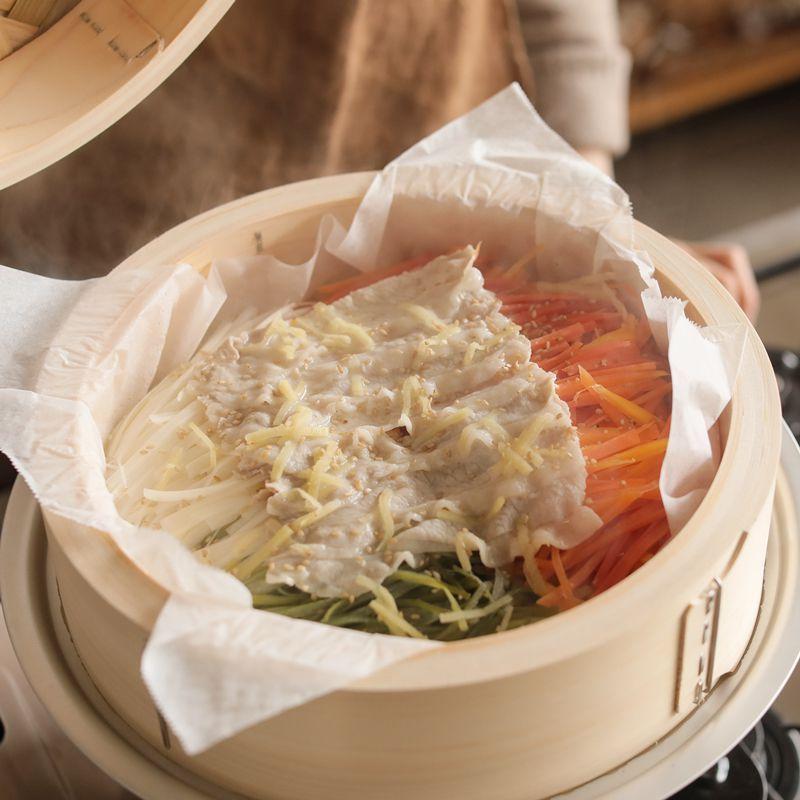 ひのき 中華せいろ 21cm/2段 蓋付き 蒸籠 檜 竹 網代編み 日本 ひのき 中華せいろ 21cm/2段 蓋付き 蒸籠 檜 竹 網代編み 日本