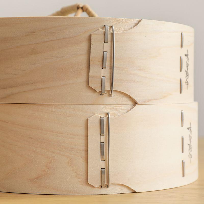 ひのき 中華せいろ 21cm／2段 蓋付き 蒸籠 檜 竹 網代編み 日本製