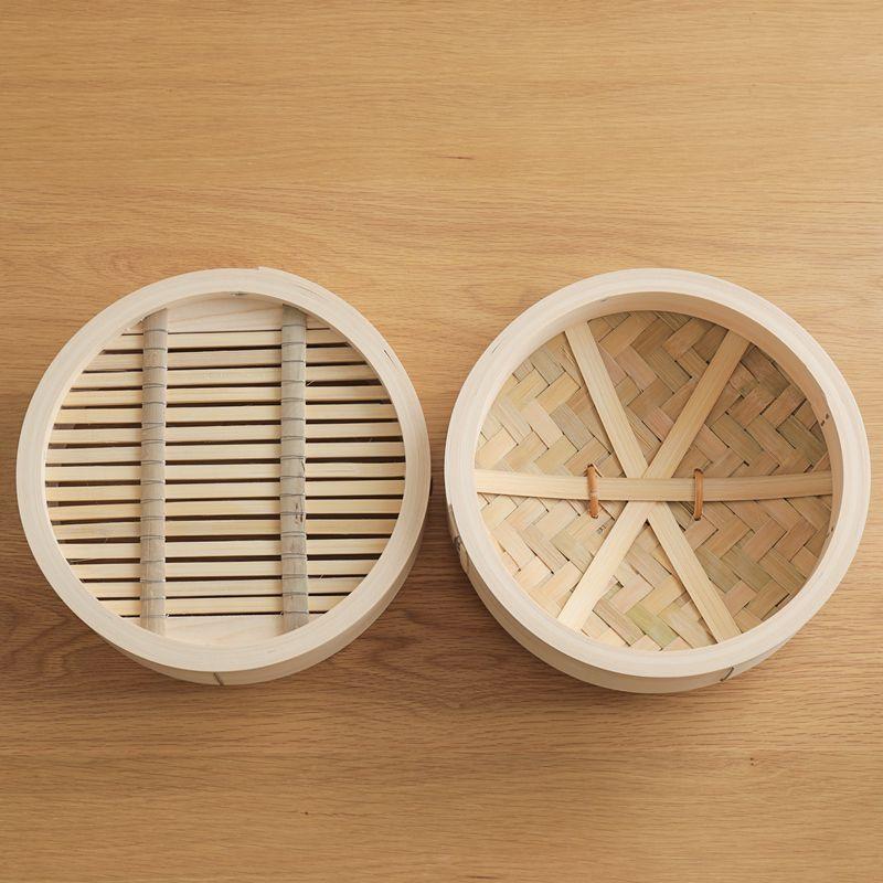 ひのき 中華せいろ 21cm／1段 蓋付き 蒸籠 檜 竹 網代編み 日本製