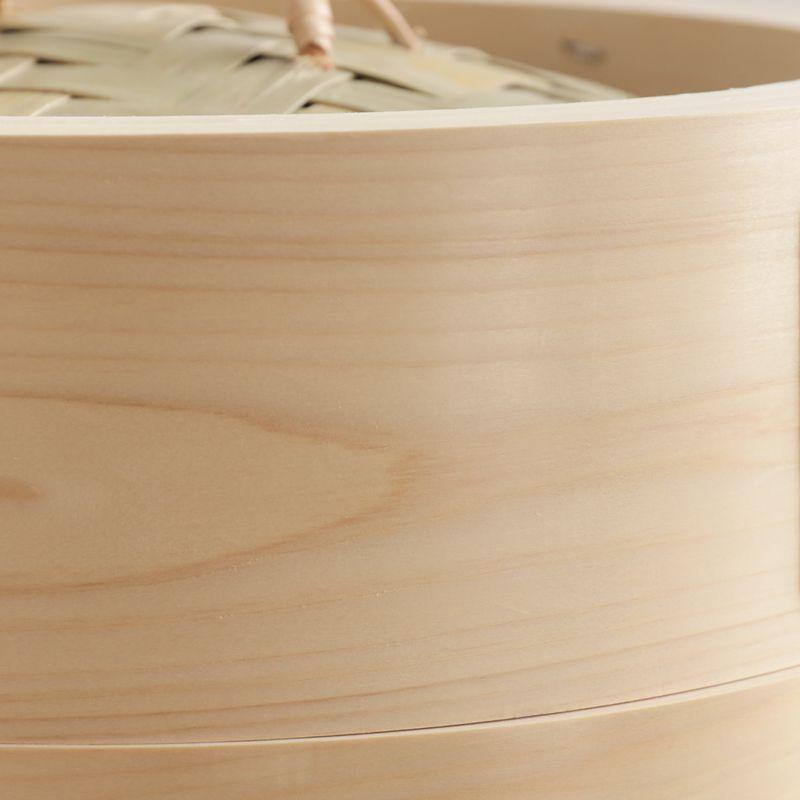 ひのき 中華せいろ 21cm／1段 蓋付き 蒸籠 檜 竹 網代編み 日本製