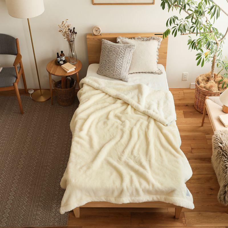 洗える メリノウール 毛布 LOOM＆SPOOL SERENE ハーフサイズ 150×100
