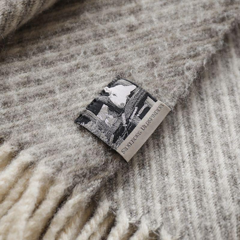 ウール ブランケット Silkeborg ダナーヤ ストライプ 85×130 ベージュ