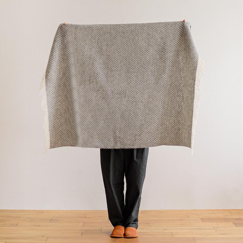 ウール ブランケット Silkeborg ダナーヤ ストライプ 85×130 ベージュ